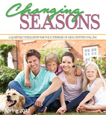 2012 Spring Newsletter - Changing Seasons - High Country HVAC