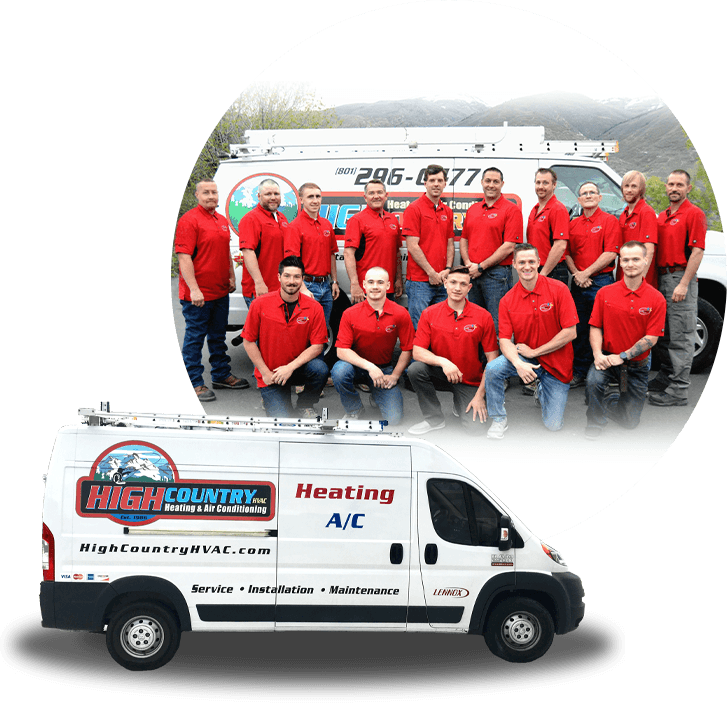 High Country team with company van
